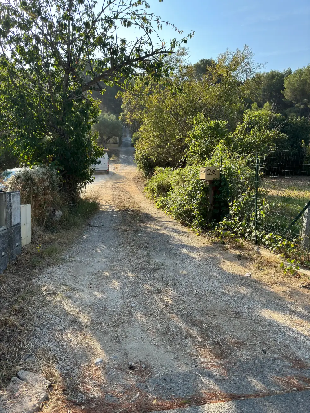 tranchées pour le passage d'un Plymouth
